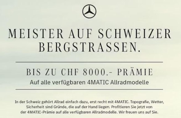 MERCEDES-BENZ GLA 250 Swiss Star AMG Line 4matic 1