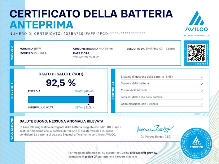 immagine del veicolo BMW i3