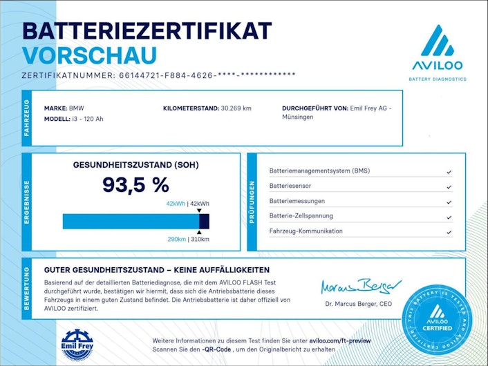 Vehicle image BMW i3