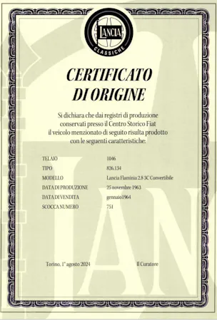 Lancia touring convertibile 2800 3C superleggera