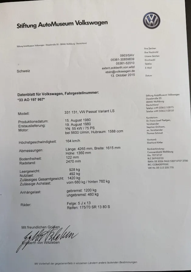 VW Passat 33 Variant