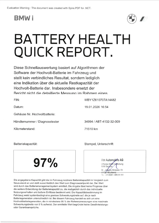 BMW i3 60 Ah