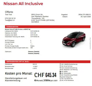 Nissan Ariya 87 kWh e-4orce Advance Allrad