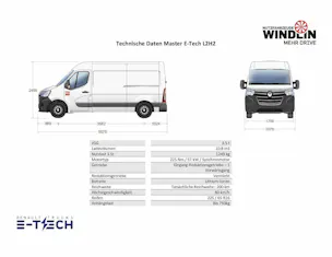 Renault Master E-Tech 3.5t EV 52kWh L2H2
