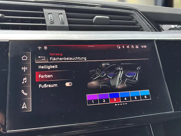 Audi e-tron 55 Sportback S Line quattro Daytonagrau Perleffekt