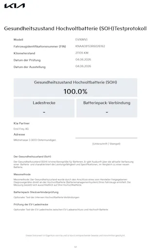 Kia EV9 99.8 kWh GT-Line 7P 4x4 / Leasing ab. 0%