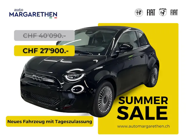 Fiat 500C el 87kW Swiss Edition