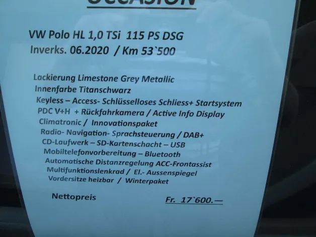 VW Polo 1.0 TSI 115 Comfortline DSG