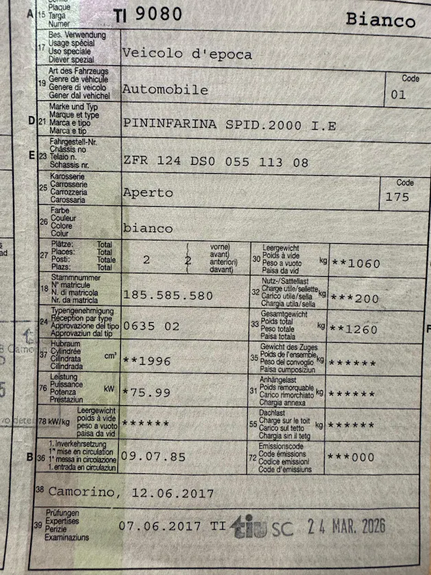 Fiat 2000 IE