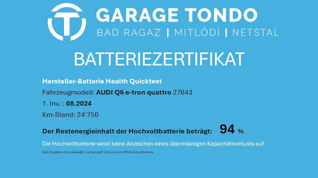 Audi Q6 e-tron quattro
