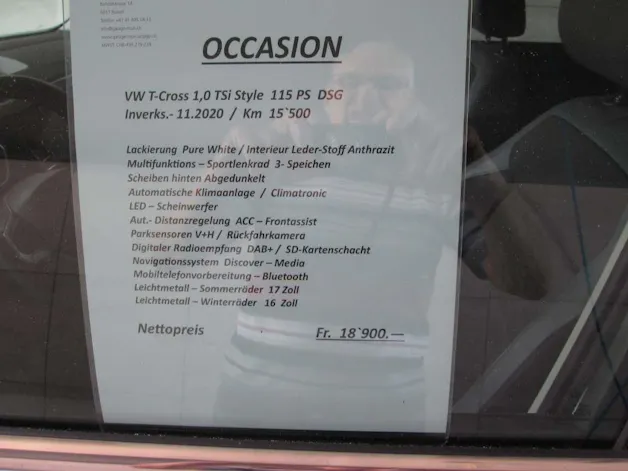 VW T-Cross 1.0 TSI 115 Style DSG