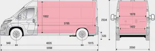 Fiat Ducato 290 35 Kaw. 4035 H2 2.2 Automat + LED + Holzverkleidung L3H2