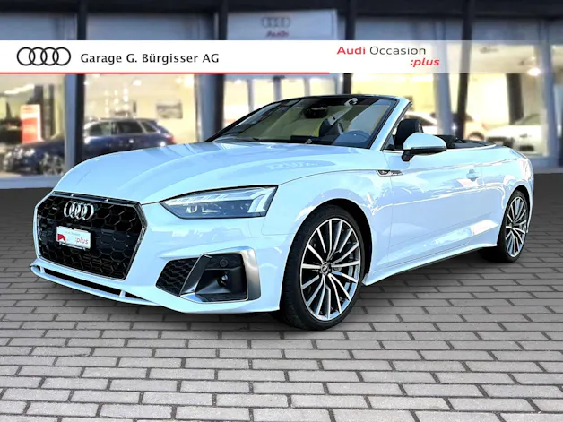 Audi A5 Cabriolet 40 TFSI S-Line Attraction S-tronic quattro Gletscherweiss Metallic