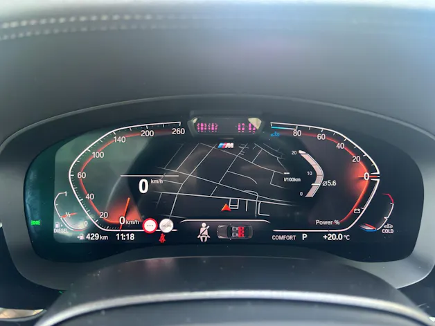 BMW 520d xDrive paddles
