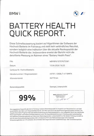 BMW i3 S 120 Ah MFK 23.06.2026