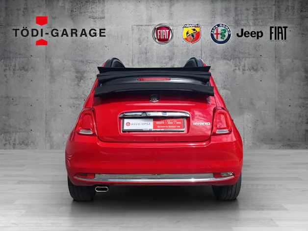 Fiat 500C 1.0 Hybrid Red