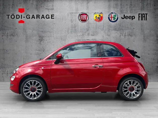 Fiat 500C 1.0 Hybrid Red