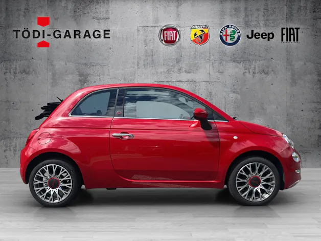 Fiat 500C 1.0 Hybrid Red