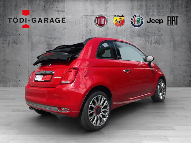 Fiat 500C 1.0 Hybrid Red
