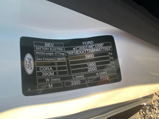 Ford E-Transit Van 390 L2 Trend RWD