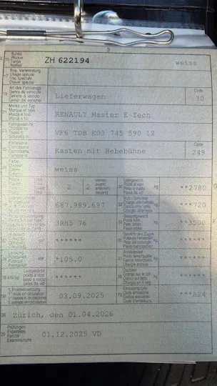 Renault E-Tech Master Koffer/Hebebühne