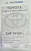 Toyota C-HR 1.8 VVTi HSD Comfort