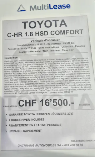 Toyota C-HR 1.8 VVTi HSD Comfort