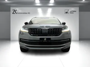 Škoda Kodiaq 2.0 TSI 4x4 Stahl Grau 7. Plätzer SportLine ★ 360° Kamera ★ Panoramadach ★ Keyless Go ★ AHK Schwenkbar ★