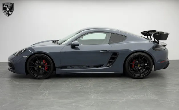 PORSCHE 718 Cayman GTS Graphitblau 2.5 [ Handgeschaltet ] [ Carbon Heckspoiler DTC Gutachten ]