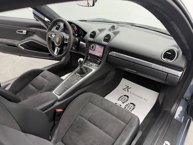 PORSCHE 718 Cayman GTS Graphitblau 2.5 [ Handgeschaltet ] [ Carbon Heckspoiler DTC Gutachten ]