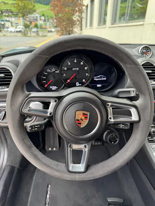 Porsche 718 Cayman GTS Graphitblau 2.5 [ Handgeschaltet ] [ Carbon Heckspoiler DTC Gutachten ]