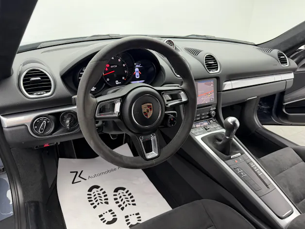 PORSCHE 718 Cayman GTS Graphitblau 2.5 [ Handgeschaltet ] [ Carbon Heckspoiler DTC Gutachten ]