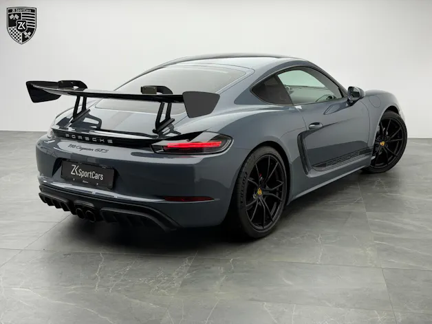PORSCHE 718 Cayman GTS Graphitblau 2.5 [ Handgeschaltet ] [ Carbon Heckspoiler DTC Gutachten ]