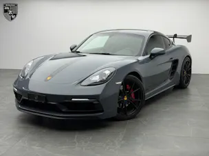 PORSCHE 718 Cayman GTS Graphitblau 2.5 [ Handgeschaltet ] [ Carbon Heckspoiler DTC Gutachten ]