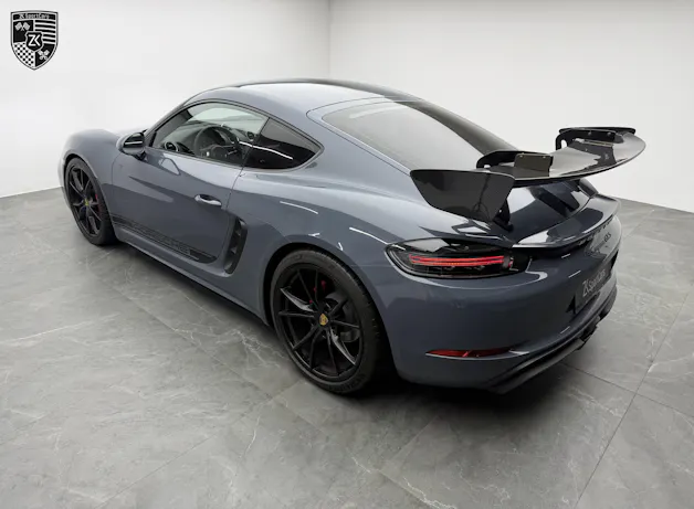 PORSCHE 718 Cayman GTS Graphitblau 2.5 [ Handgeschaltet ] [ Carbon Heckspoiler DTC Gutachten ]