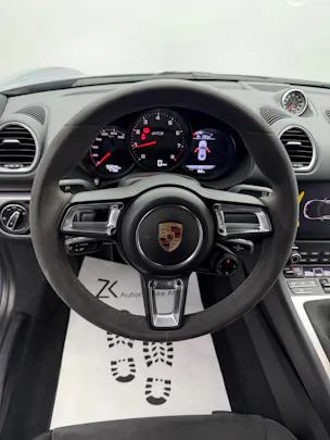 PORSCHE 718 Cayman GTS Graphitblau 2.5 [ Handgeschaltet ] [ Carbon Heckspoiler DTC Gutachten ]