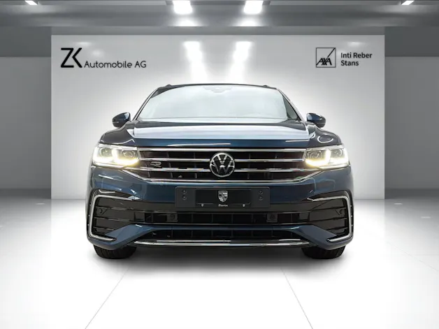 VW Tiguan 2.0 TDI SCR R-Line 200PS NIGHTSHADE BLUE 4Motion DSG / RF-Kamera / Leder / Standheizung / AHK-Schwenkbar /