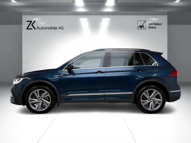 VW Tiguan 2.0 TDI SCR R-Line 200PS NIGHTSHADE BLUE 4Motion DSG / RF-Kamera / Leder / Standheizung / AHK-Schwenkbar /