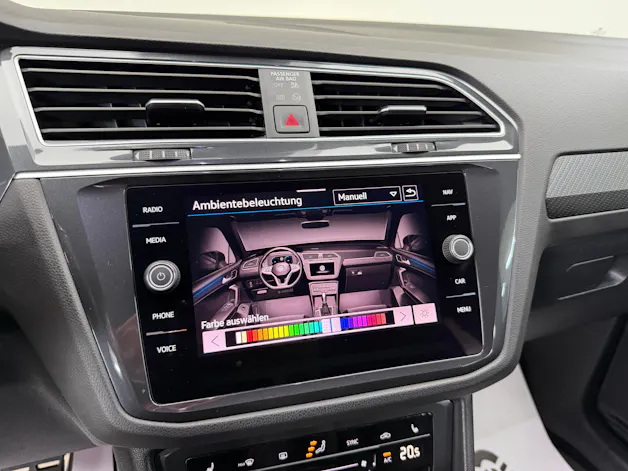 VW Tiguan 2.0 TDI SCR R-Line 200PS NIGHTSHADE BLUE 4Motion DSG / RF-Kamera / Leder / Standheizung / AHK-Schwenkbar /