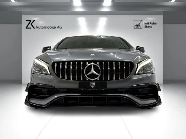Mercedes-Benz CLA 45 AMG 381PS Mountaingray 4Matic Speedshift / RF-Kamera / Glasdach / H&K Sound / Night-Paket /