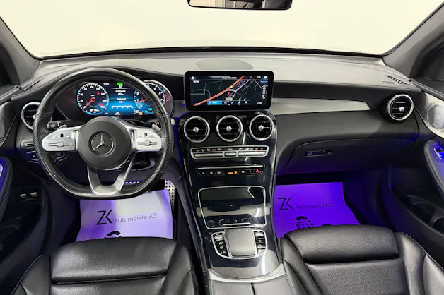 Mercedes-Benz GLC Coupé 300 AMG Line 258PS Obsidianschwarz 4Matic 9G-Tronic / Panoramadach / 360° Kamera / Leder / Head-Up-Display / Keyless /