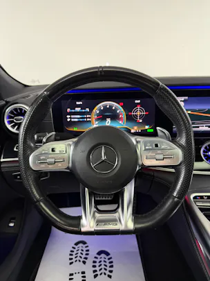 Mercedes-Benz AMG GT 4 43 4Matic+ obsidian black Speedshift TCT / Glasdach / 360° Kamera / Head-Up / Burmester / Night Paket /
