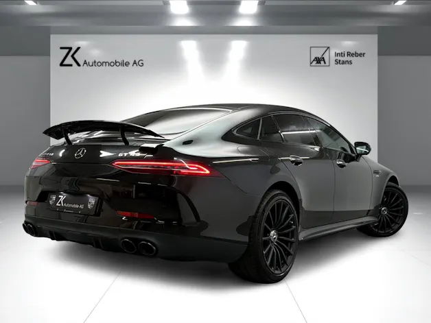 Mercedes-Benz AMG GT 4 43 4Matic+ obsidian black Speedshift TCT / Glasdach / 360° Kamera / Head-Up / Burmester / Night Paket /