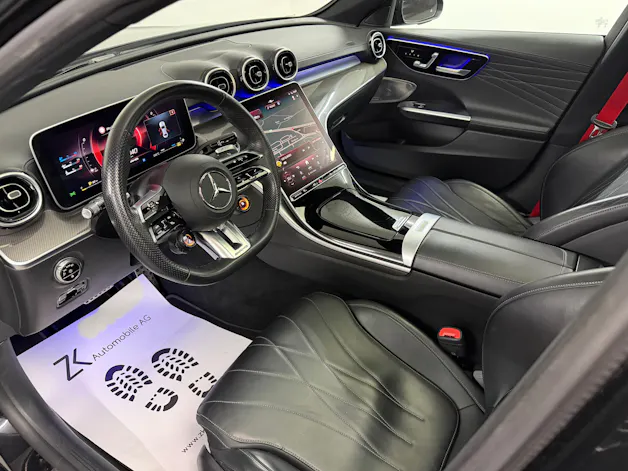 Mercedes-Benz C 43 AMG Obsidian Black 408PS 4Matic / RF-Kamera / Schiebedach / Leder / Keyless Go / Carbonpaket / Hinterachslenkung /