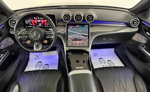 Mercedes-Benz C 43 AMG Obsidian Black 408PS 4Matic / RF-Kamera / Schiebedach / Leder / Keyless Go / Carbonpaket / Hinterachslenkung /
