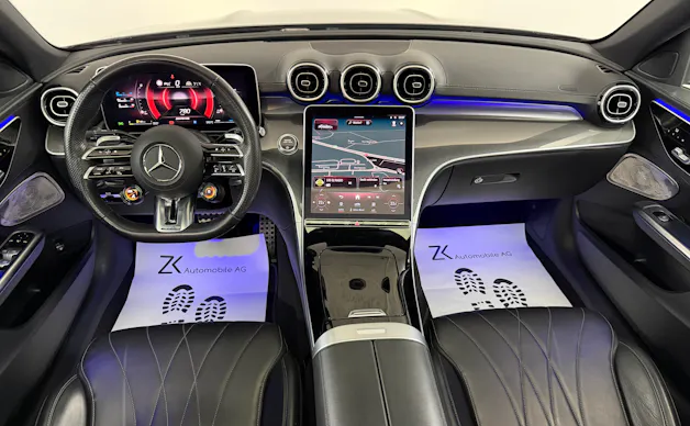 Mercedes-Benz C 43 AMG Obsidian Black 408PS 4Matic / RF-Kamera / Schiebedach / Leder / Keyless Go / Carbonpaket / Hinterachslenkung /