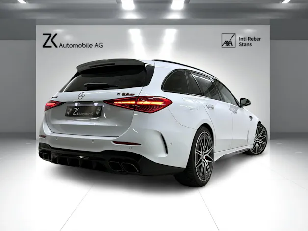 Mercedes-Benz C 63 S AMG T E 476PS Performance 4 Matic Designo Opalithweiss Metallic / CH-Fahrzeug / MB Gratis Service /