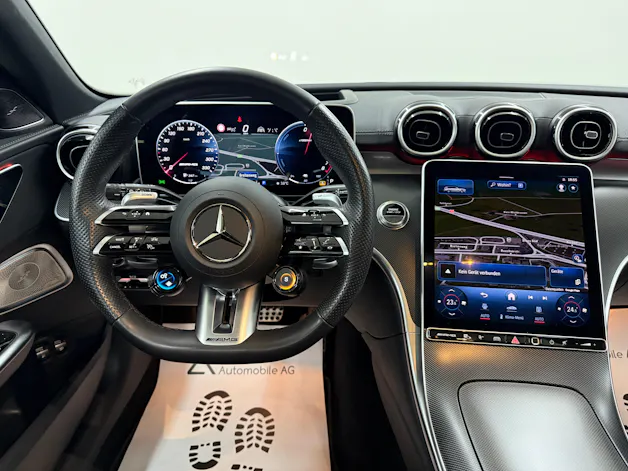 Mercedes-Benz C 63 S AMG T E 476PS Performance 4 Matic Designo Opalithweiss Metallic / CH-Fahrzeug / MB Gratis Service /