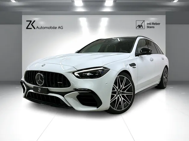 Mercedes-Benz C 63 S AMG T E 476PS Performance 4 Matic Designo Opalithweiss Metallic / CH-Fahrzeug / MB Gratis Service /