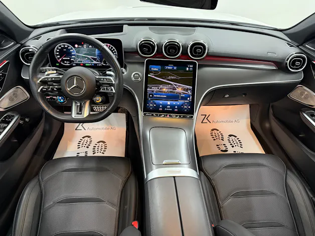 Mercedes-Benz C 63 S AMG T E 476PS Performance 4 Matic Designo Opalithweiss Metallic / CH-Fahrzeug / MB Gratis Service /